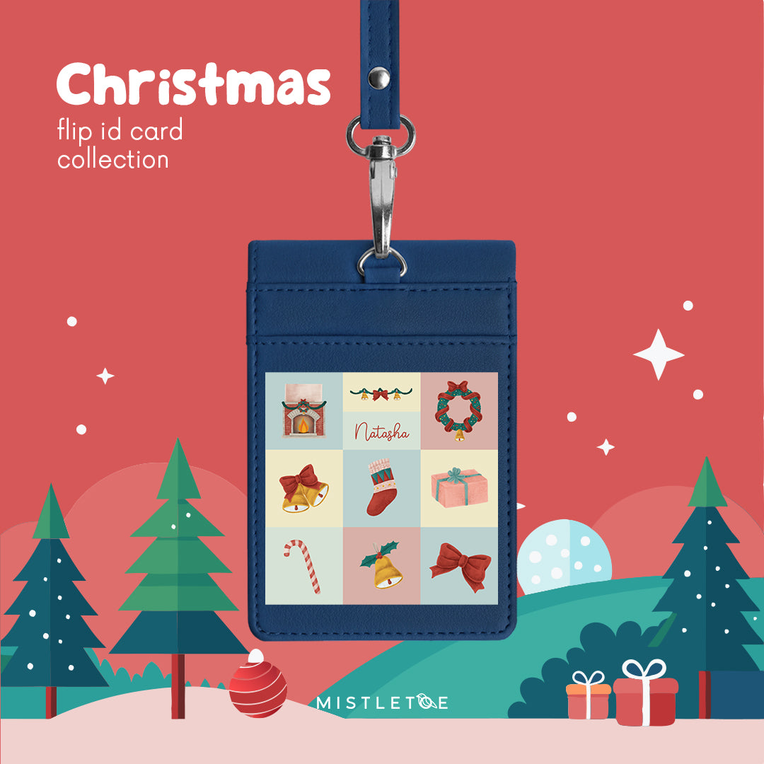 Holiday Montage - Flip ID Card | Lanyard