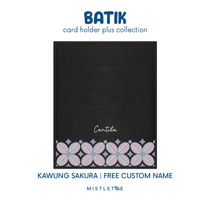 Kawung Sakura - Card Holder Plus