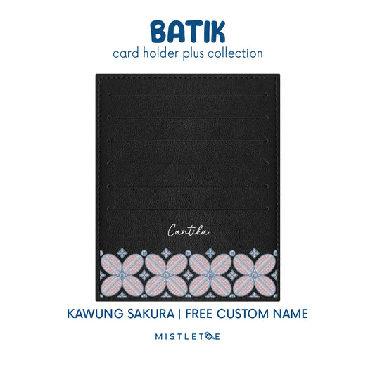 Kawung Sakura - Card Holder Plus