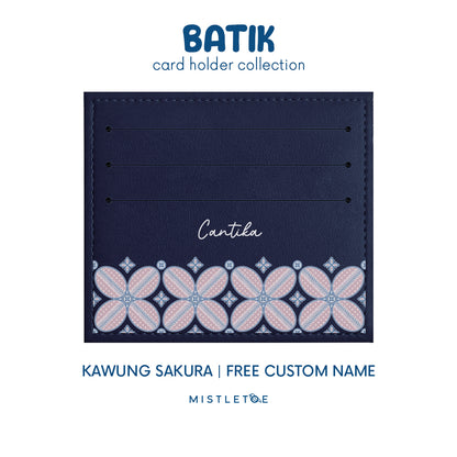 Kawung Sakura - Card Holder