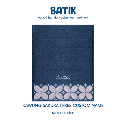 Kawung Sakura - Card Holder Plus