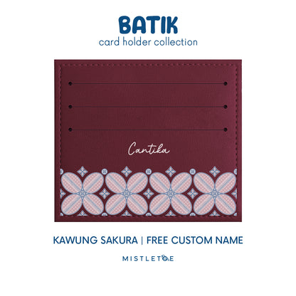 Kawung Sakura - Card Holder