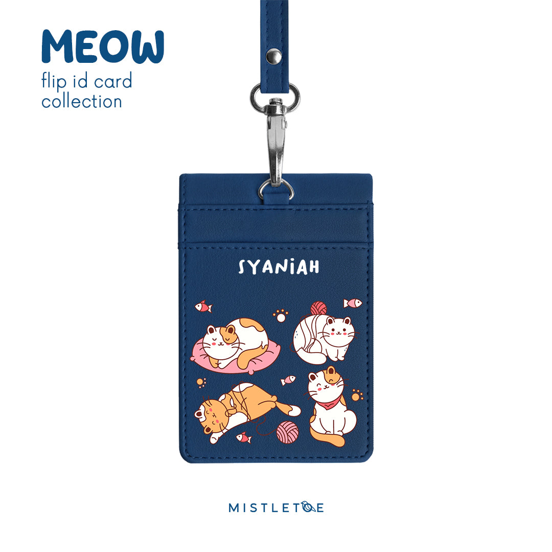 Kitten Nap - Flip ID Card | Lanyard