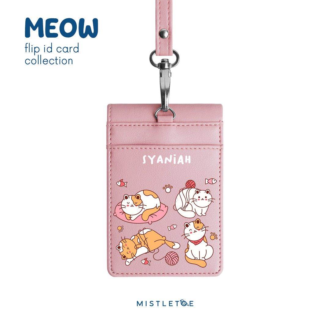Kitten Nap - Flip ID Card | Lanyard