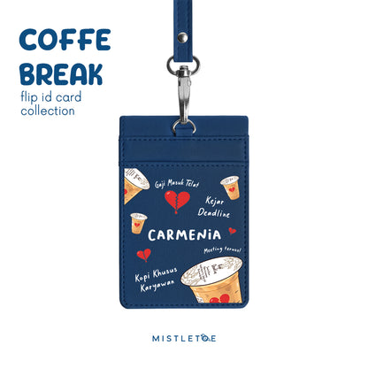 Kopi Deadline - Flip ID Card - Navy Blue