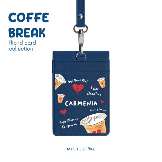 Kopi Deadline - Flip ID Card - Navy Blue