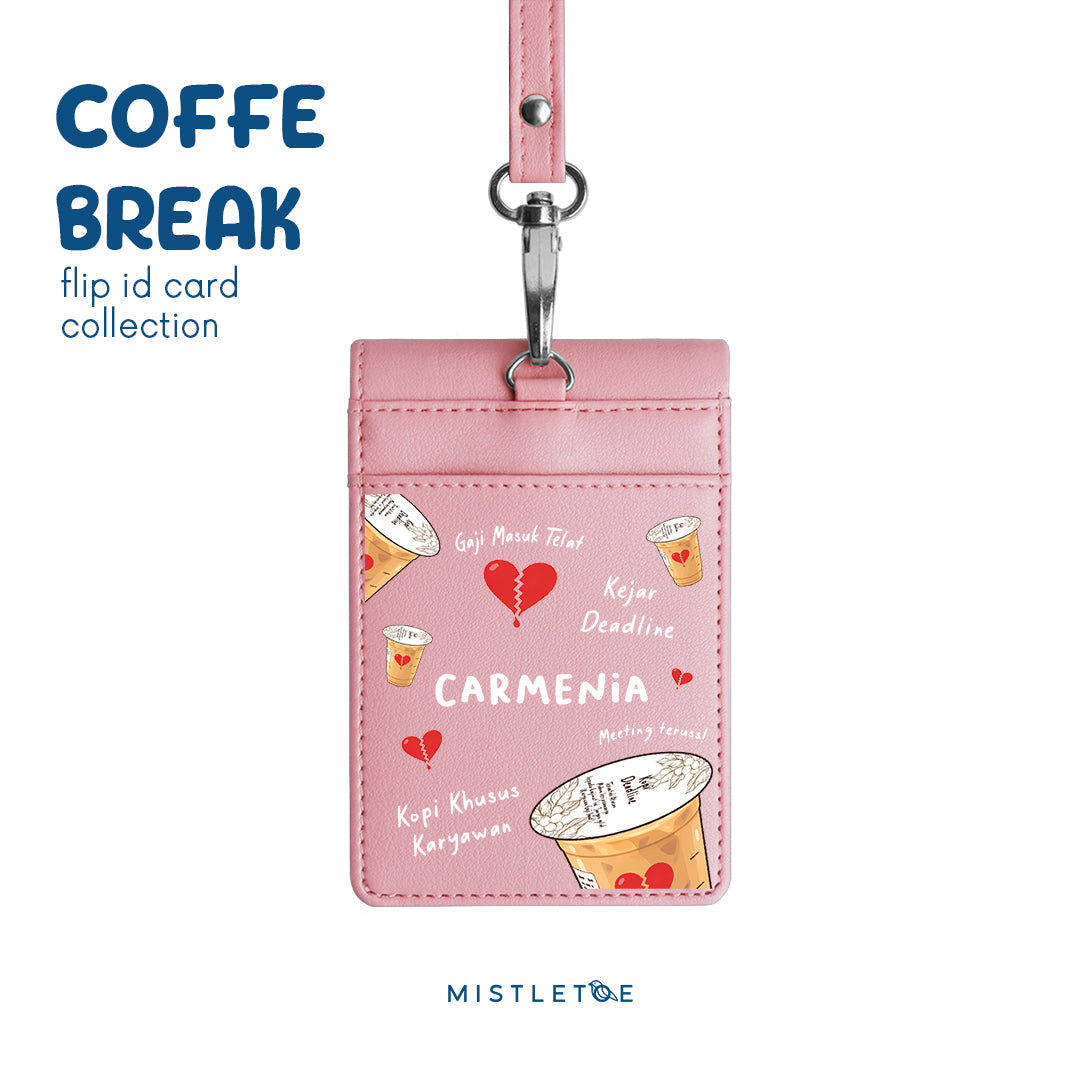 Kopi Deadline - Flip ID Card - Blossom Pink