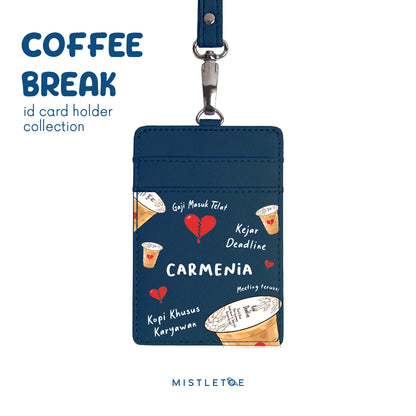 Kopi Deadline - ID Card Holder - Navy Blue