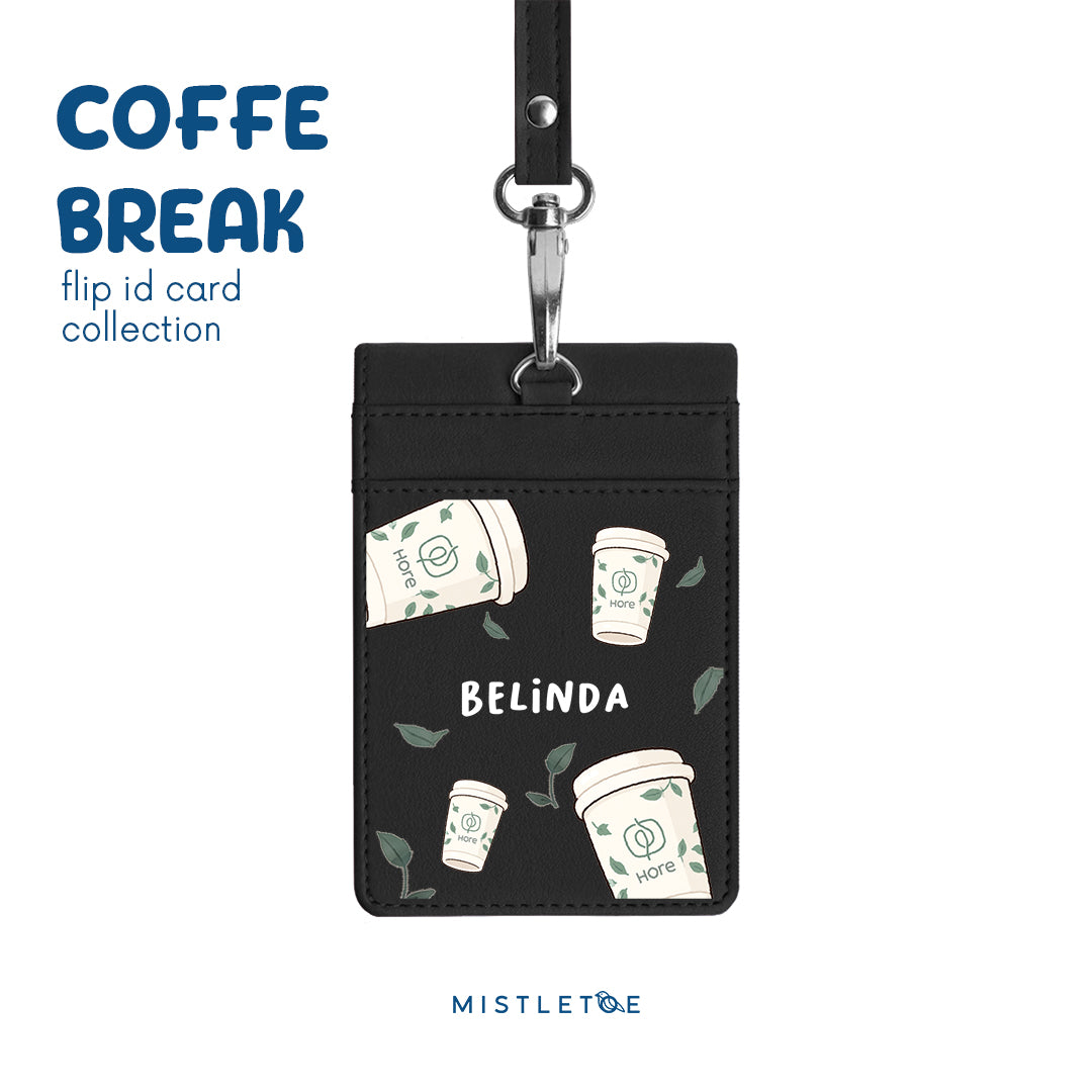 Kopi Hore - Flip ID Card - Charcoal Black