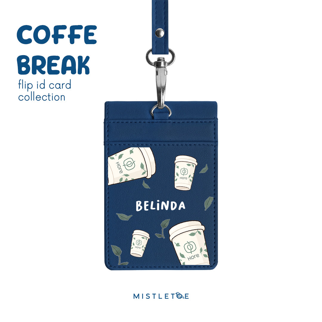 Kopi Hore - Flip ID Card - Navy Blue