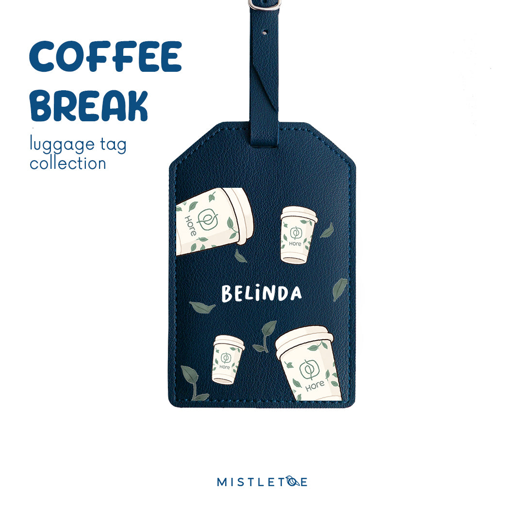 Kopi Hore - Luggage Tag - Navy Blue