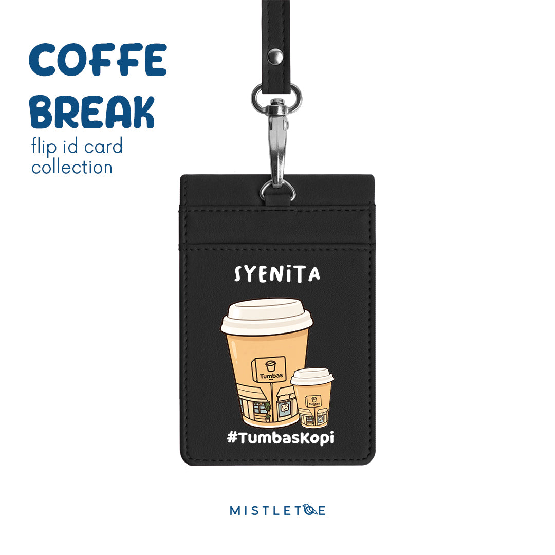 Kopi Tumbas - Flip ID Card - Charcoal Black