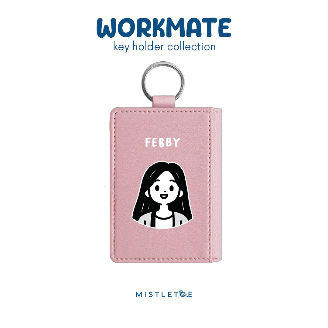 Long Hair Cute - Key Holder - Blossom Pink