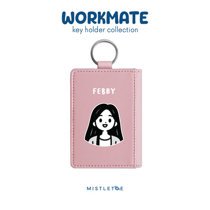 Long Hair Cute - Key Holder - Blossom Pink
