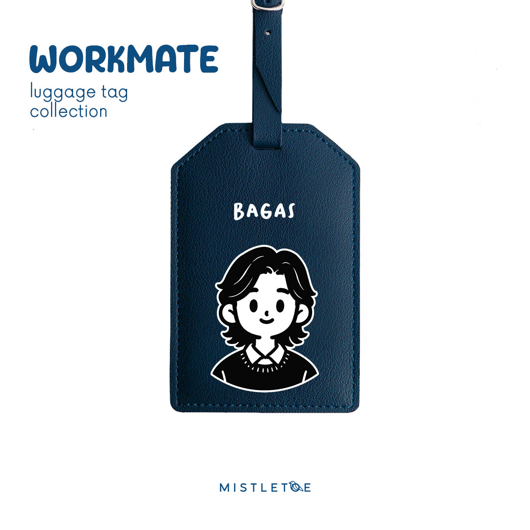 Long Hair Man - Luggage Tag