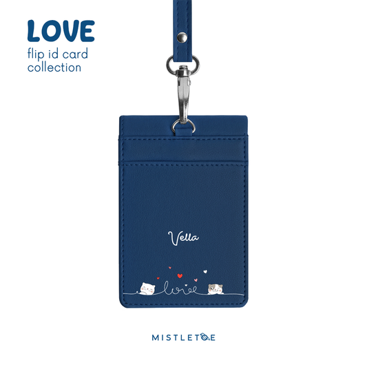 Love Love Cat - Flip ID Card | Lanyard