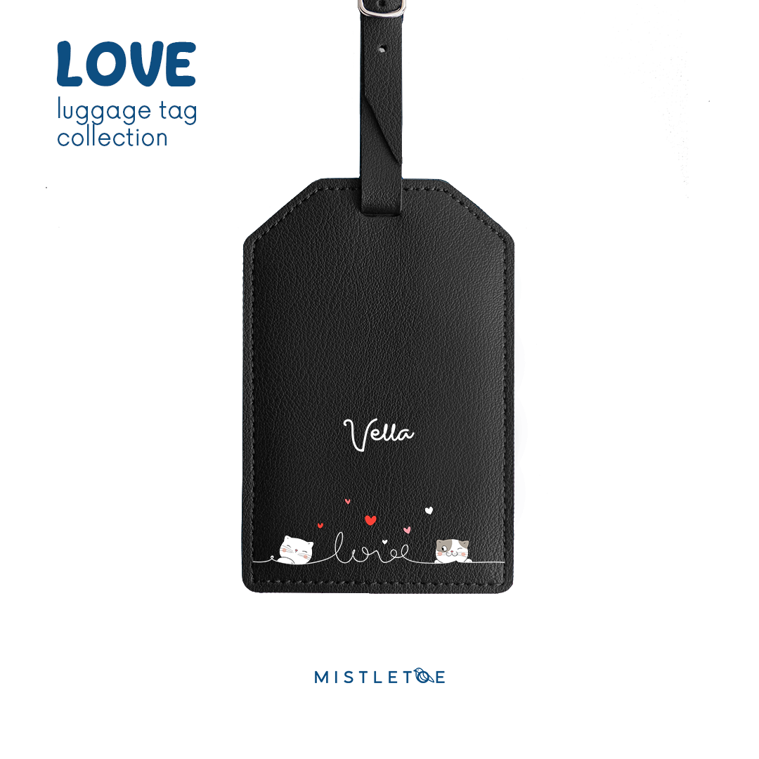 Love Love Cat - Luggage Tag