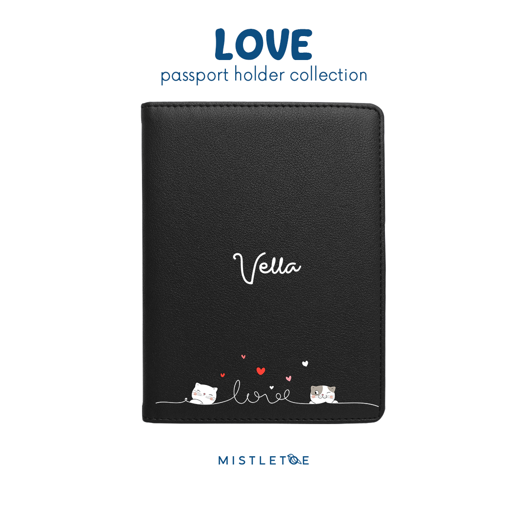 Love Love Cat - Passport Holder