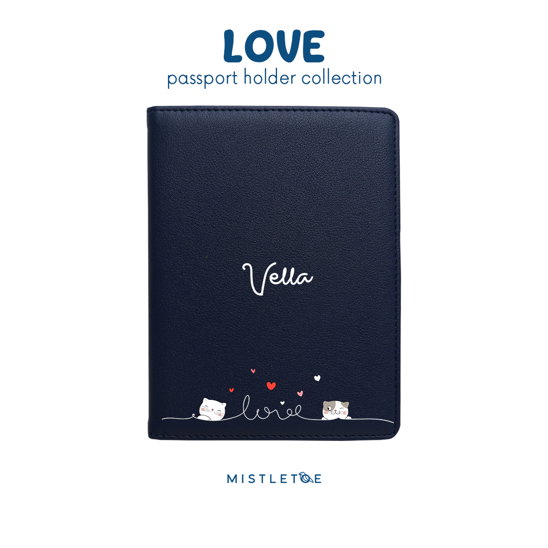Love Love Cat - Passport Holder