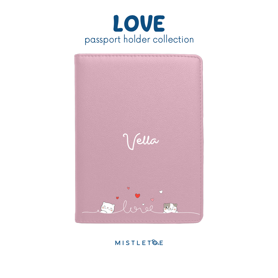 Love Love Cat - Passport Holder