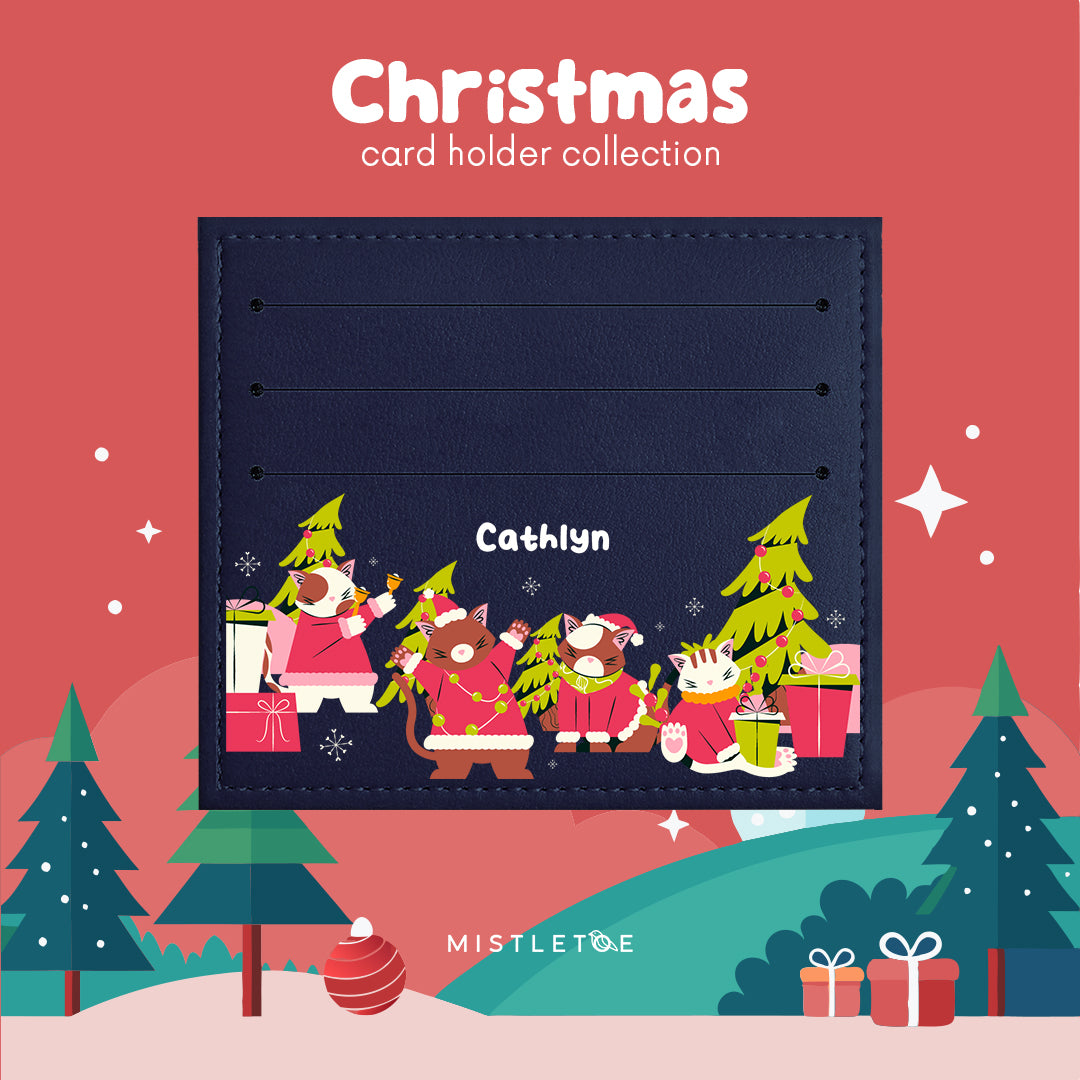 Meowy Christmas - Card Holder