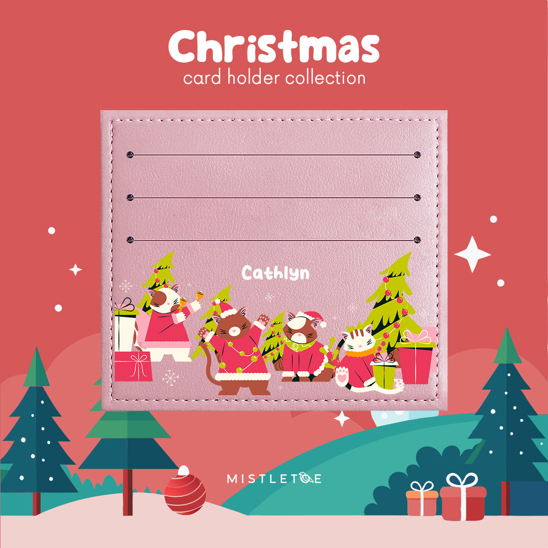 Meowy Christmas - Card Holder