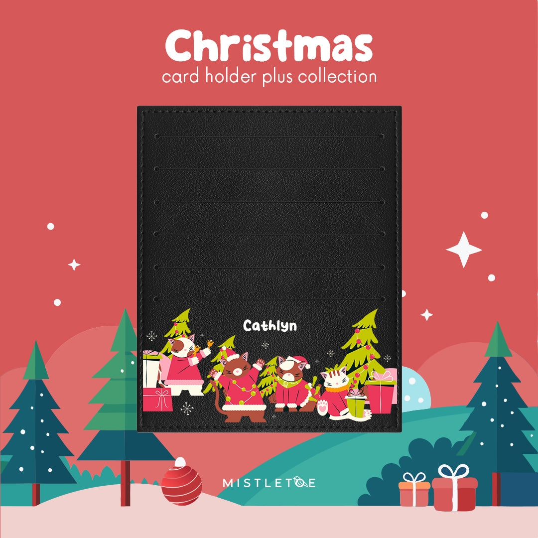 Meowy Christmas - Card Holder Plus
