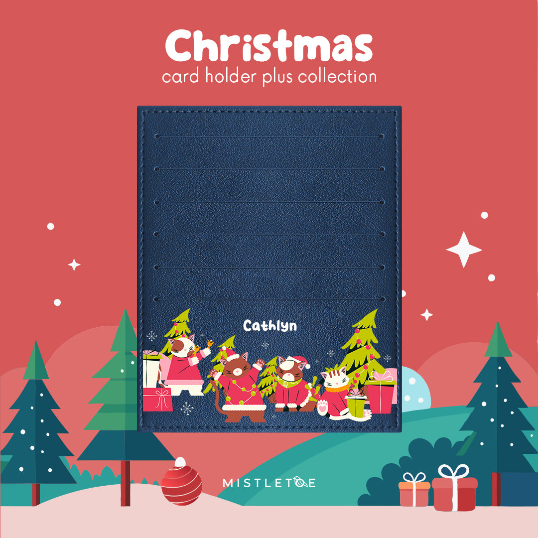 Meowy Christmas - Card Holder Plus