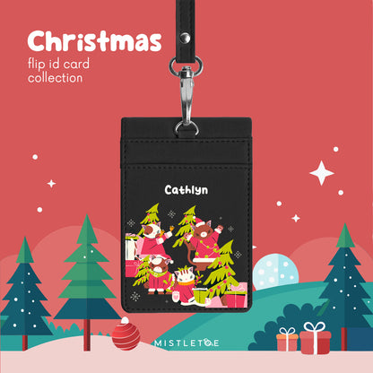 Meowy Christmas - Flip ID Card | Lanyard