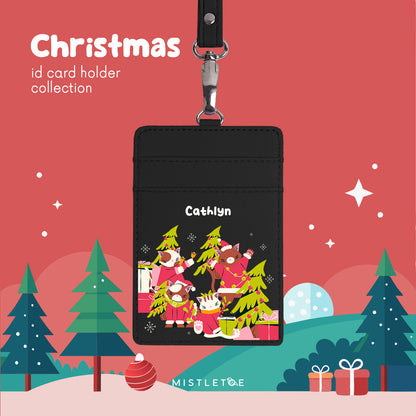Meowy Christmas - ID Card Holder | Lanyard