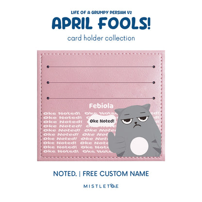 Noted. - Card Holder
