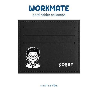 Office Guy - Card Holder - Charcoal Black