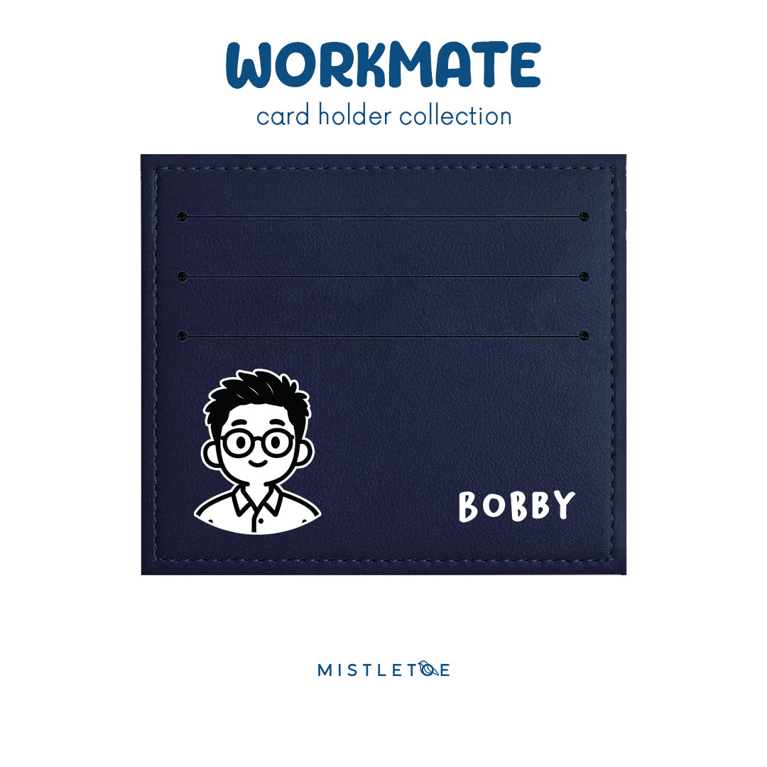 Office Guy - Card Holder - Navy Blue