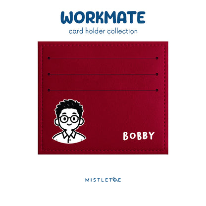 Office Guy - Card Holder - Cherry Red