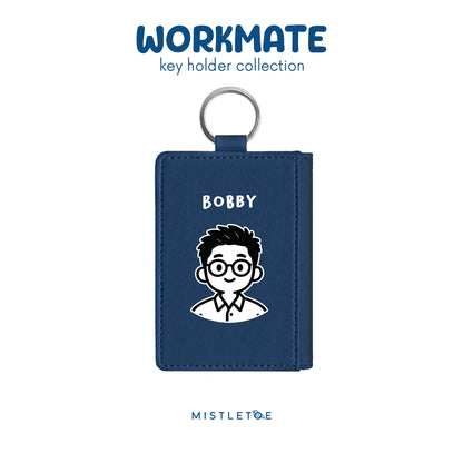 Office Guy - Key Holder - Navy Blue