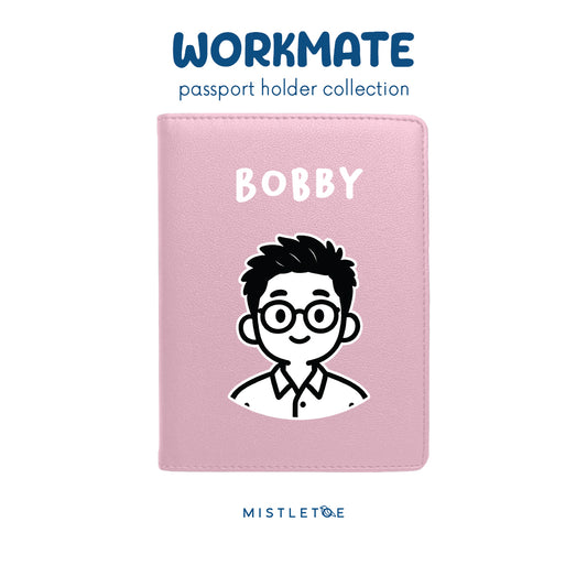 Office Guy - Passport Holder - Blossom Pink