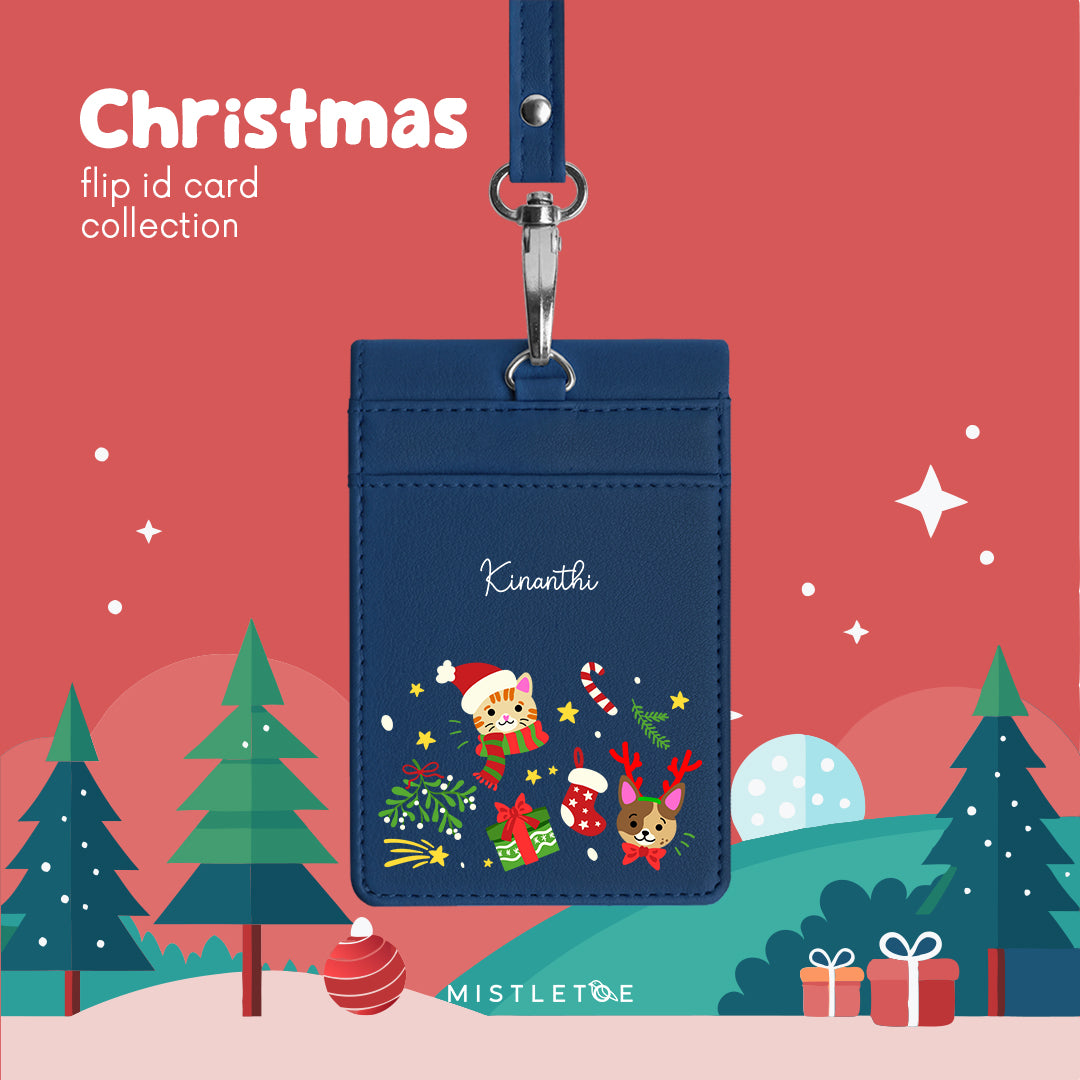 Paw-sitive Noel - Flip ID Card | Lanyard