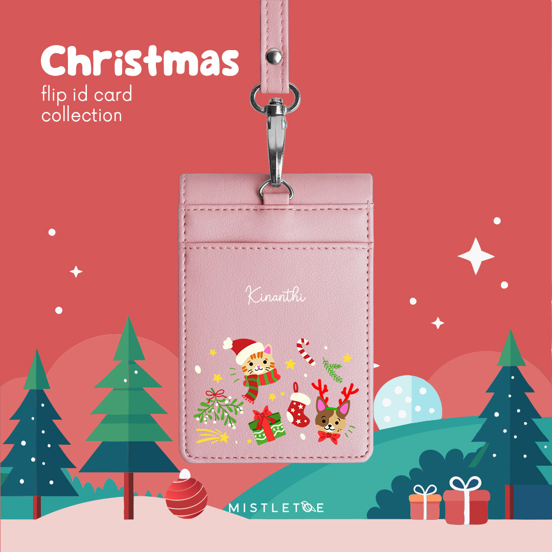 Paw-sitive Noel - Flip ID Card | Lanyard
