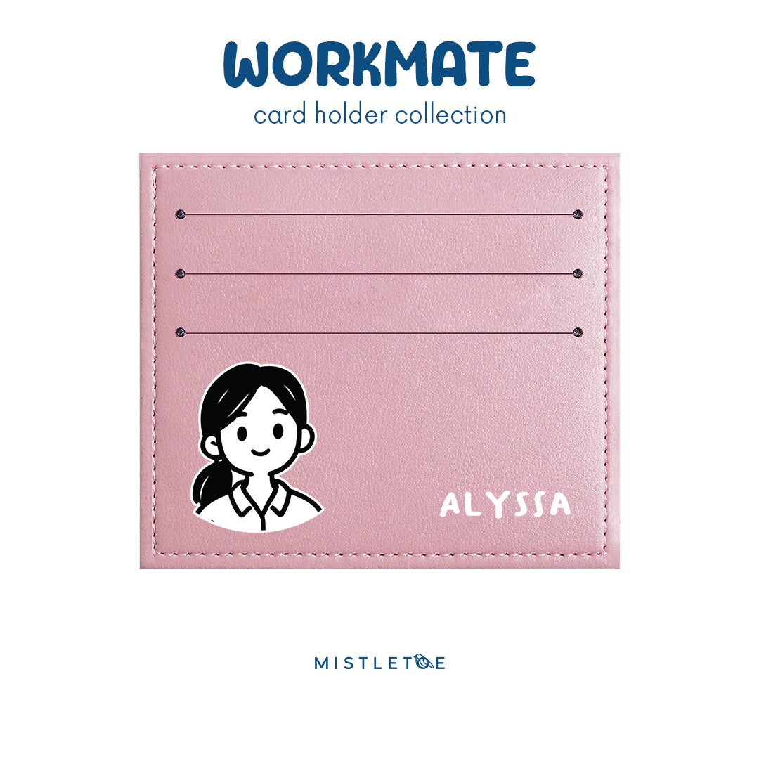 Ponytail Girl - Card Holder - Blossom Pink