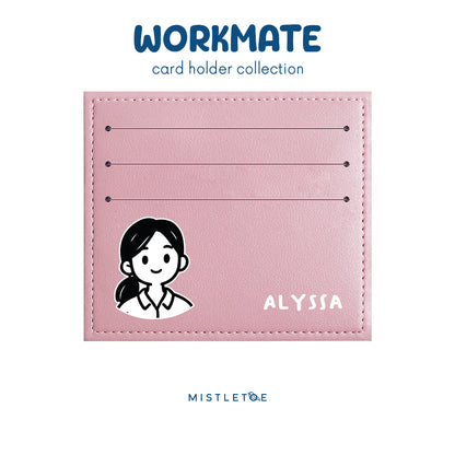 Ponytail Girl - Card Holder - Blossom Pink