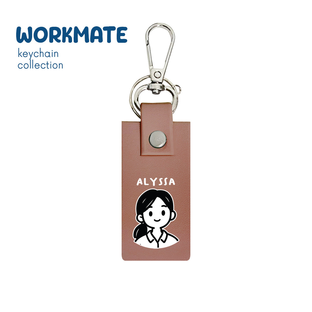 Ponytail Girl - Keychain - Blossom Pink