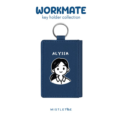 Ponytail Girl - Key Holder - Navy Blue