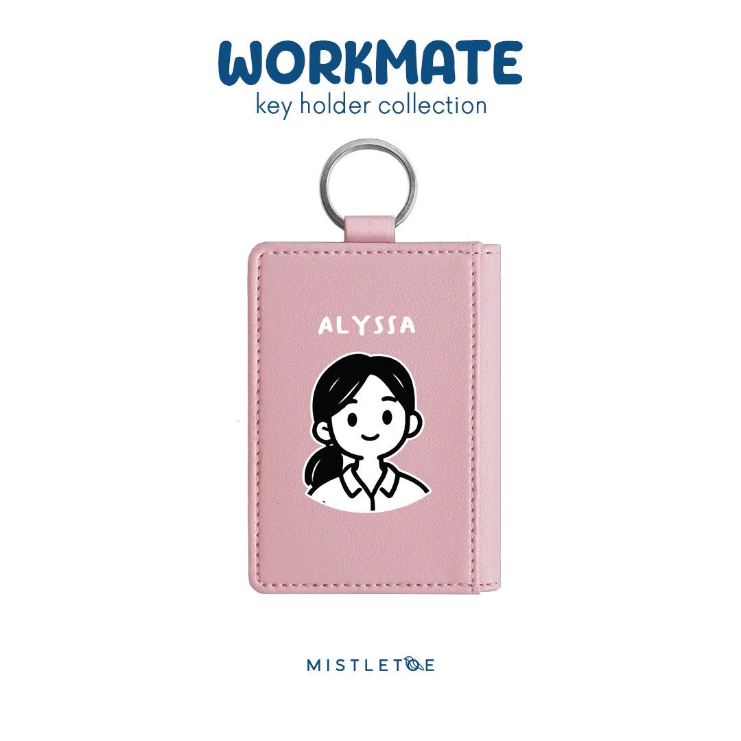 Ponytail Girl - Key Holder - Blossom Pink
