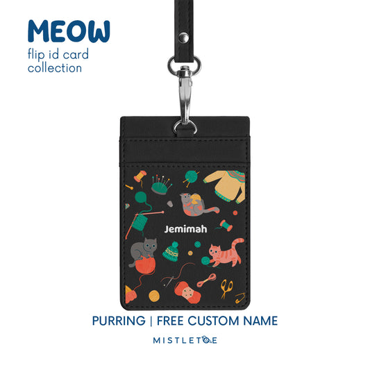 Purring - Flip ID Card | Lanyard