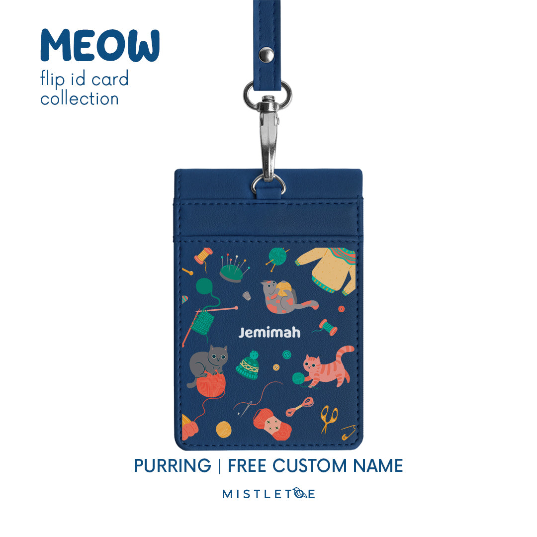 Purring - Flip ID Card | Lanyard