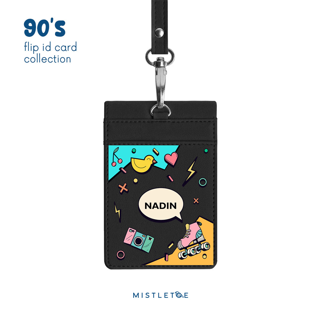 Retro Vibes - Flip ID Card | Lanyard
