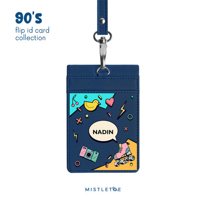 Retro Vibes - Flip ID Card | Lanyard