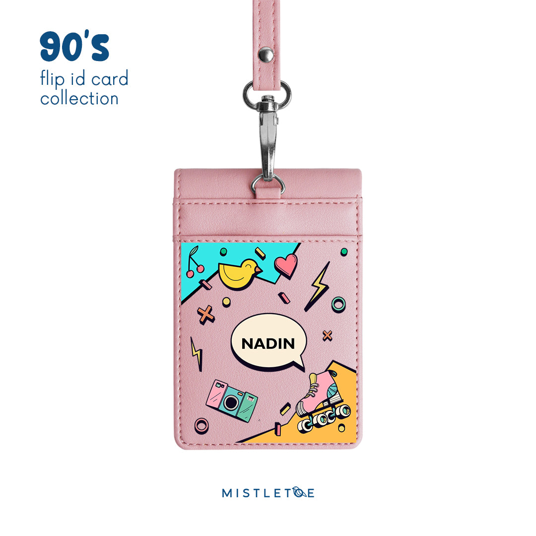 Retro Vibes - Flip ID Card | Lanyard