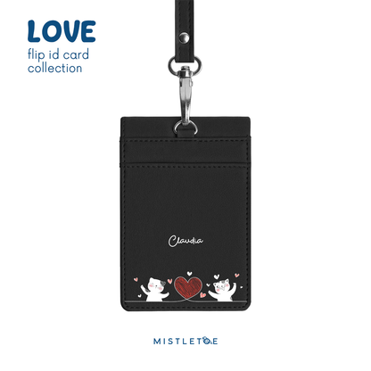 Shy Shy Cat - Flip ID Card | Lanyard