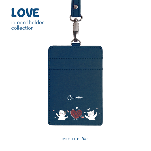 Shy Shy Cat - ID Card Holder | Lanyard